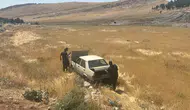 Mardin'de otomobil devrildi, sürücü hastaneye kaldırıldı