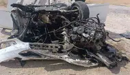 Van Erciş kara yolunda otomobil takla attı