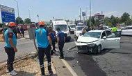 Bingöl merkezde iki otomobilin karıştığı kazada üç kişi yaralandı