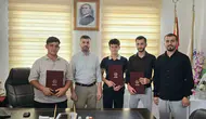 Çermik ilçesinde hafızlık eğitimini bitiren 5 öğrenciye belgeleri takdim edildi