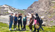 Hakkari’nin zirvesinde buzullara yolculuk yapıldı