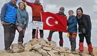 Reşko Zirvesi'ne Ankara çıkarması 7 dağcı 4 bin 135 metreyi aştı