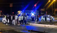 Diyarbakır Mardin yolundaki kavşakta iki araç birbirine girdi