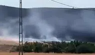 Baskil'de tarlada yangın paniği
