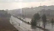 Elazığ'da yıldırım düşme anı cep telefonu kamerasında