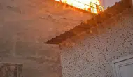 Diyarbakır Yenişehir’de yedi katlı binanın çatısında yangın paniği yaşandı