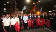 Ahlat'ta Malazgirt Zaferi'nin 955. yılı için meşaleli yürüyüş