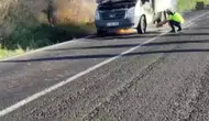 Diyarbakır Hani yolunda seyir halindeki kamyonet alevlere teslim oldu