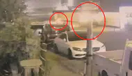 Batman'da park halindeki otomobili ateşe veren şüpheliler kamerada