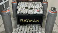 Batman girişinde sanayi tüplerine gizlenmiş uyuşturucu operasyonu