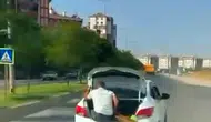 Diyarbakır trafiğinde yürekleri ağza getiren tehlikeli yolculuklar görüntülendi
