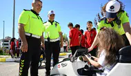 Elazığlı öğrenciler trafik kurallarını parkurda uygulamalı olarak öğrendi