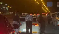 Batman trafiğinde patenli tehlike