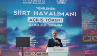 Siirt Havalimanı yenilenen yüzüyle yeniden hizmete açıldı