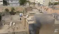 Nusaybin'de apartman yangını paniği yaşandı
