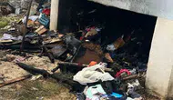 Kovancılar ilçesinde balkon altındaki odunlukta çıkan yangın korkuttu