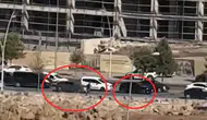 Diyarbakırda kırmızı ışıkta bekleyen araca düzenlenen silahlı saldırı kameraya yansıdı