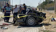 Elazığ yolunda feci kaza iki otomobil çarpıştı