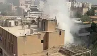 Nusaybin'de apartman yangını korkuttu