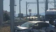 Elazığ Yurtbaşı yolunda iki otomobil çarpıştı