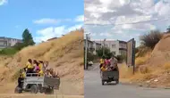 Siirt Baykan'da öğrencilerin tehlikeli okul yolculuğu