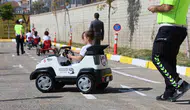 Minik sürücüler trafik kurallarını eğlenerek öğrendi