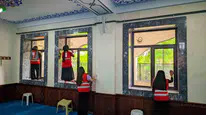 Ağrı Merkez Camii Kızılay Gönüllüleri Tarafından Temizlendi