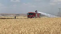 Mardin’de hasat mevsiminde 300 dönüm tarlayı yangın yuttu