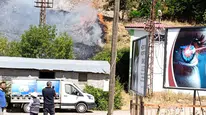 Tunceli Moğultay Mahallesinde korkutan ot yangını