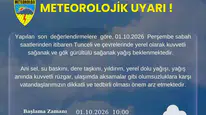 Tunceli için kuvvetli yağış uyarısı