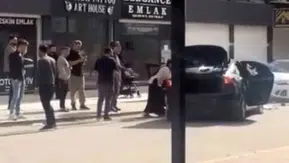 Kızıltepe sokaklarında gergin anlar lüks aracı hurdaya çevirdi