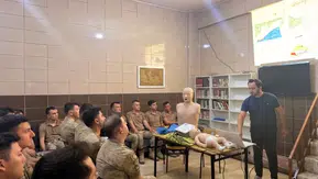 Uludere'de görevli jandarma personeline hayat kurtaran uygulamalı ilk yardım eğitimi