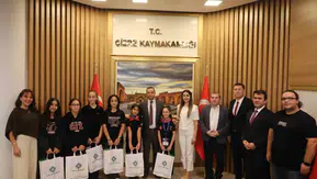 Cizreli öğrencilerin teknoloji başarısı Kaymakam Baycar tarafından kutlandı
