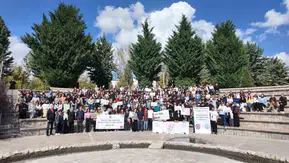 Elazığ'da sağlıklı yaşam için yüzlerce kişi bir araya geldi