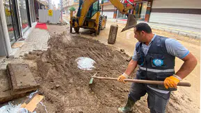 Su birikintilerine son: Diyarbakır Bismil'de yağmur suyu altyapısı yenilendi