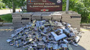 Batman yolunda yakalanan kaçak sigaralar emniyeti harekete geçirdi