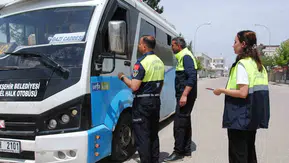 Şanlıurfa'da toplu taşıma için klima ve hijyen mesaisi