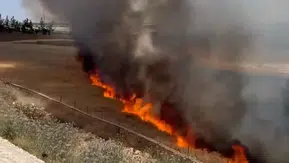 Suruç'ta 30 dönüm arpa tarlası küle döndü
