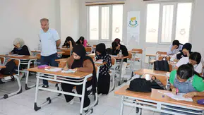 Şanlıurfa’da gençler YKS için sınav provası yapıyor