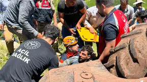 Tillo’da traktör kazası genç sürücüyü ağır yaraladı