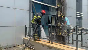 Şanlıurfa'daki tıp fakültesi hastanesinde nöroloji servisinde yangın çıktı