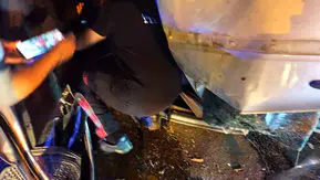 Van Tuşba yolunda otomobil devrildi dört kişi yaralandı