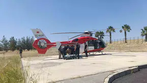 Cizre'deki trafik kazasında ağır yaralanan sürücü Şanlıurfa'ya hava yoluyla nakledildi