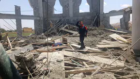 Şanlıurfa Eyyübiye’deki cami inşaatında göçük yaşandı ve 3 işçi yaralandı