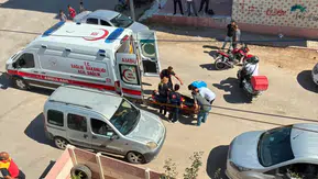 Elazığ Salıbaba Mahallesinde otomobil ile motosiklet çarpıştı