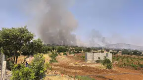 Dicle kırsalında alevler geniş bir alana yayıldı