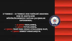 Bingöl Emniyet ekiplerinden yedi günlük operasyon zinciri