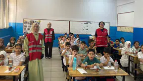 Muşta yaz kursuna giden çocuklara Kızılaydan sürpriz ikram