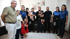 Emniyet Müdürü Karan, gazi polis memuru ve ailesini ziyaret etti