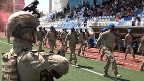Tunceli'de Zafer Bayramı törenlerinde komando gösterisi damga vurdu